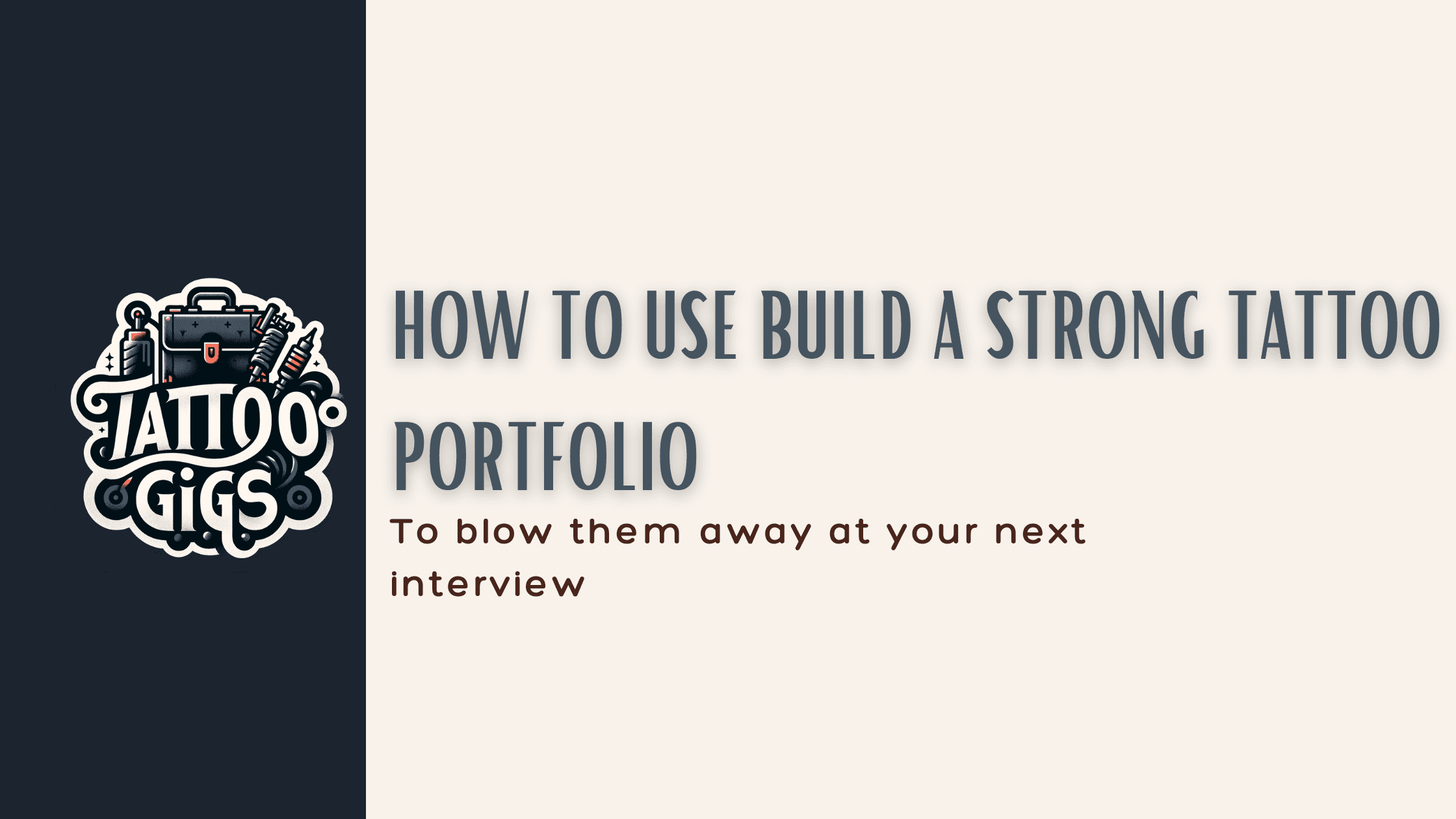 how to build a strong tattoo portfolio