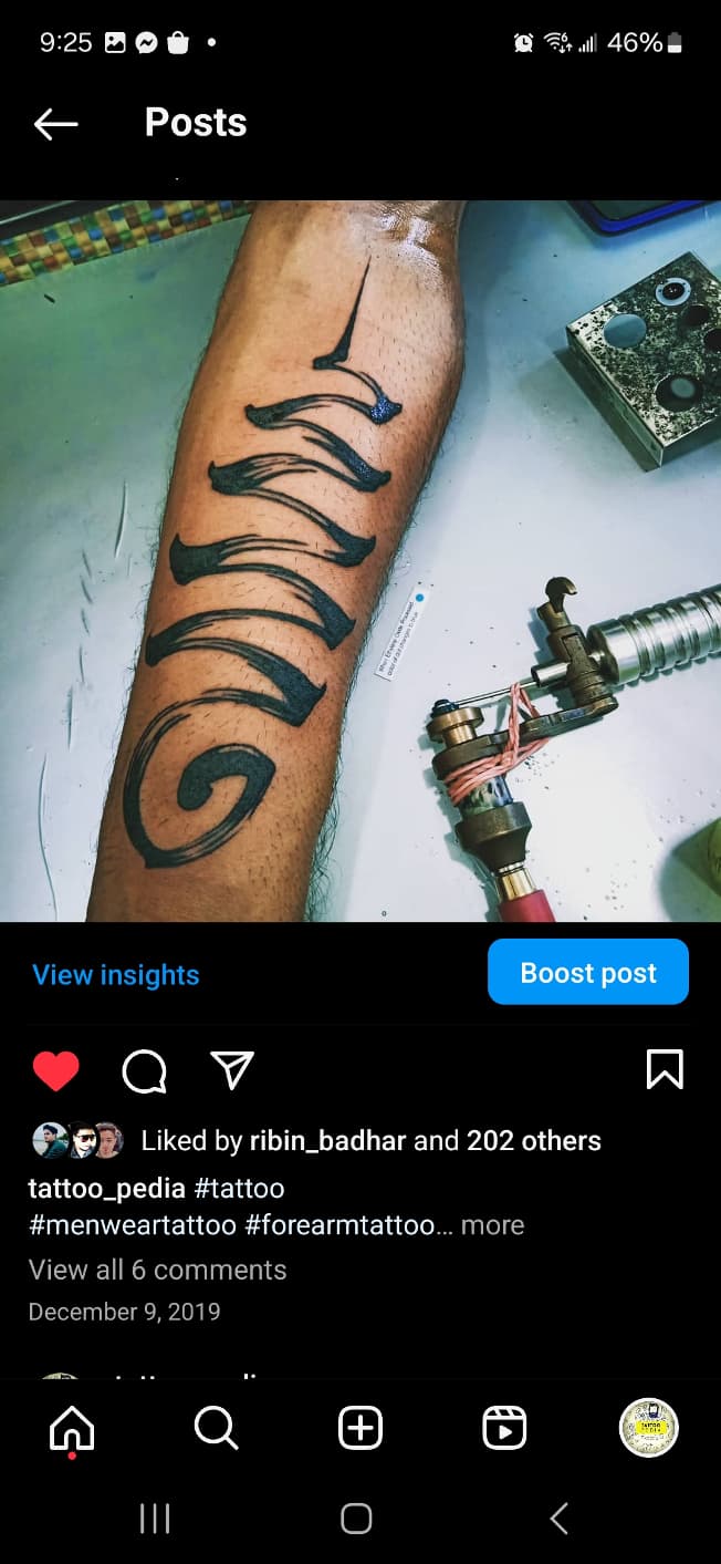 Tattoo work by Abhijith Dila