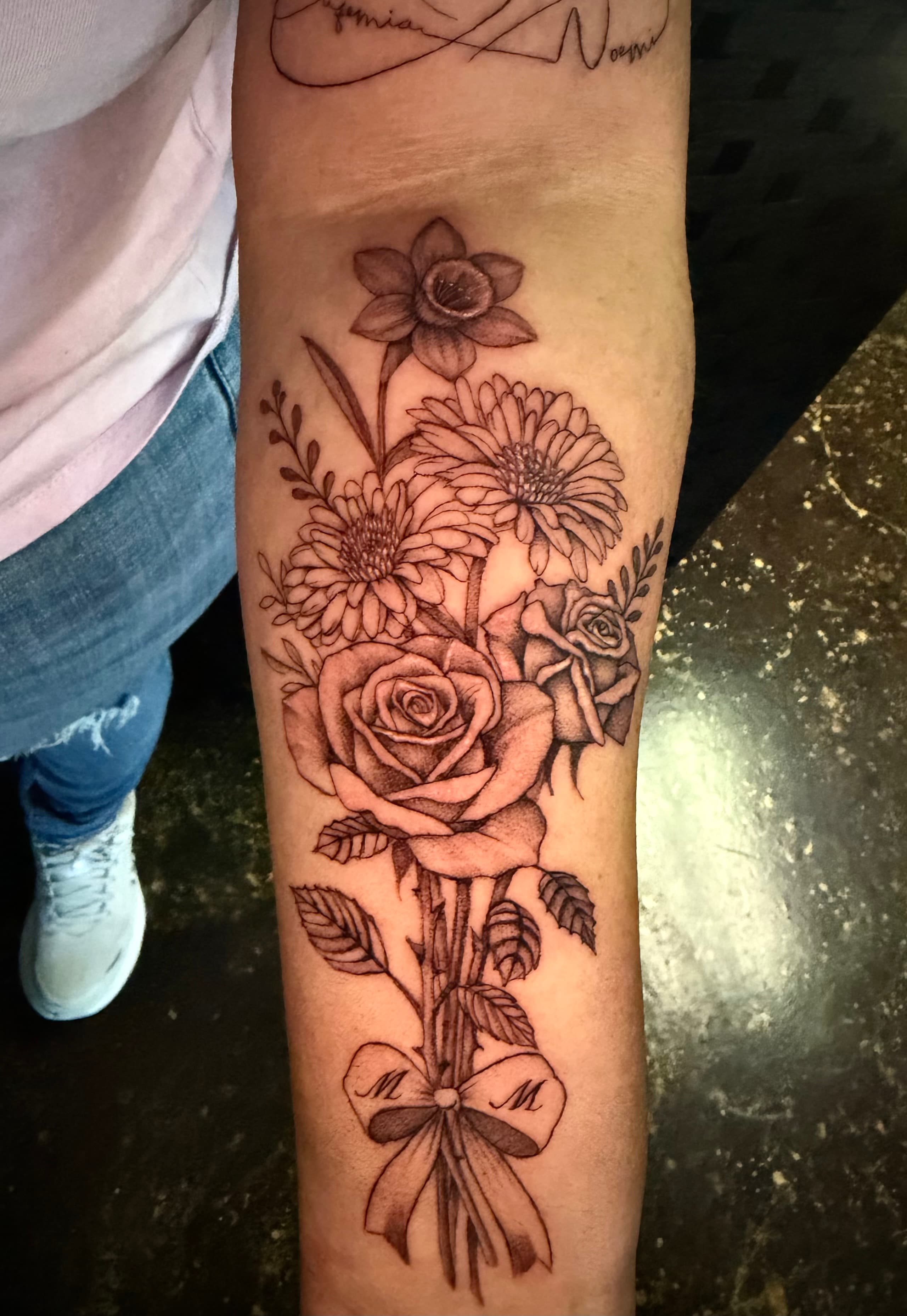 Tattoo work by Hazel Bahena