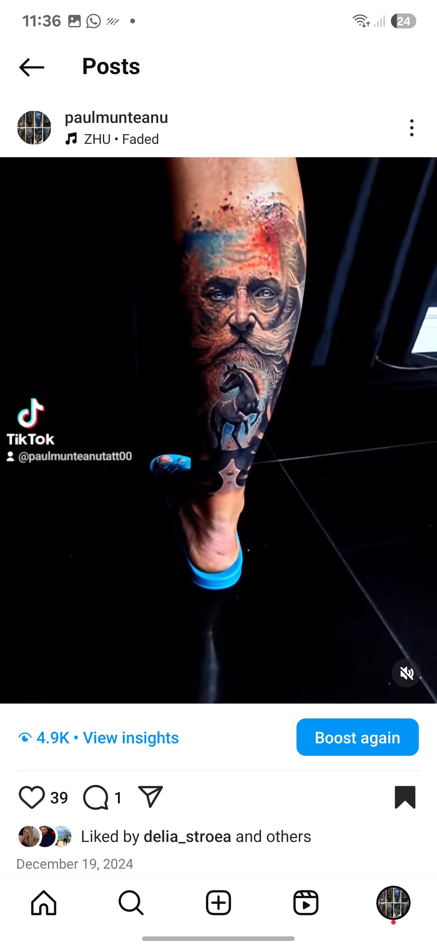 Tattoo work by Paul M