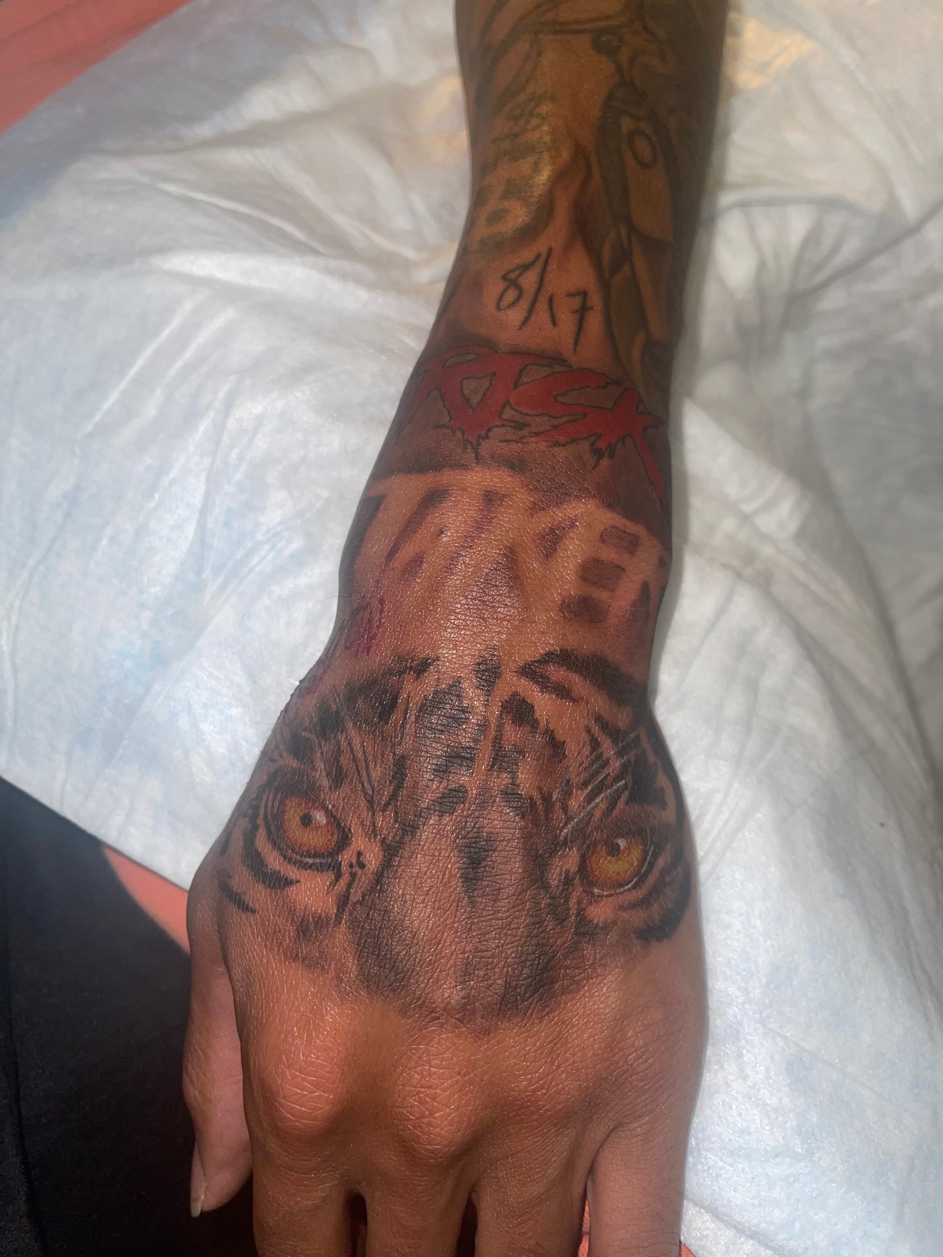 Tattoo work by Tierra Woods