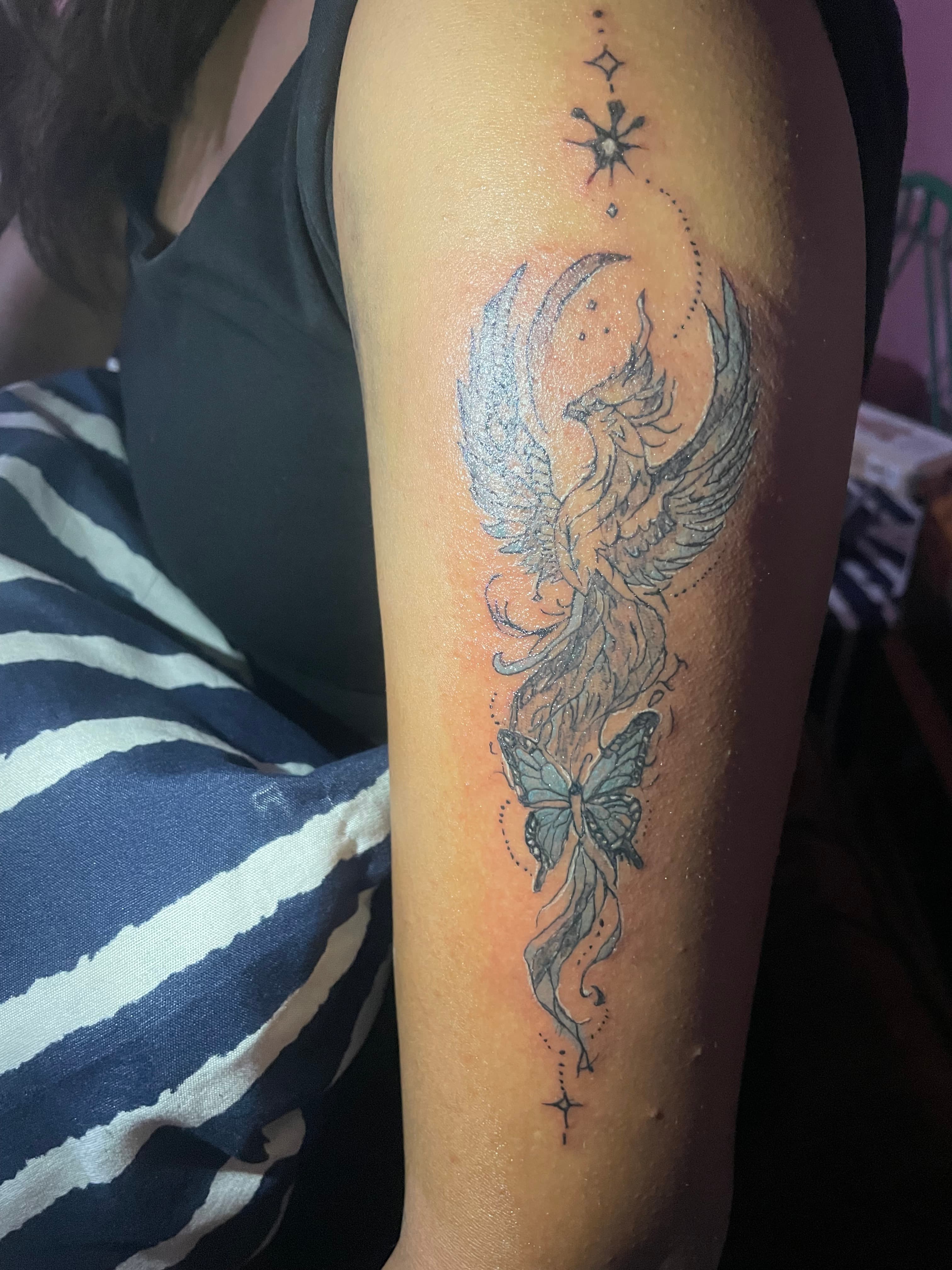 Tattoo work by Amit Lama