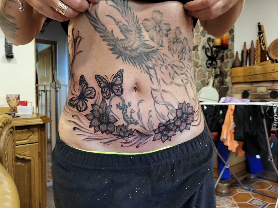Tattoo work by Unda Andersone