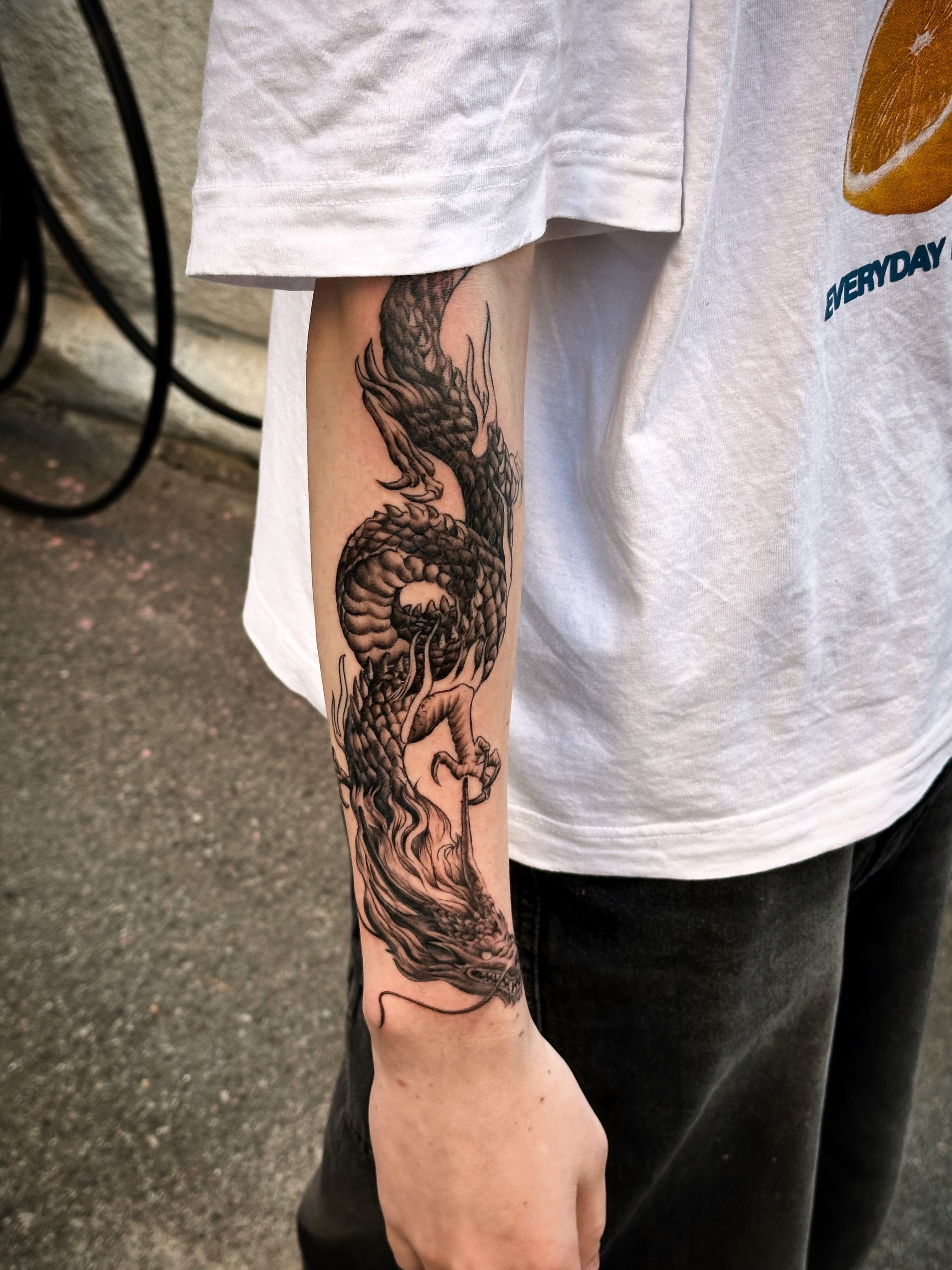 Tattoo work by Danylo Tsapok