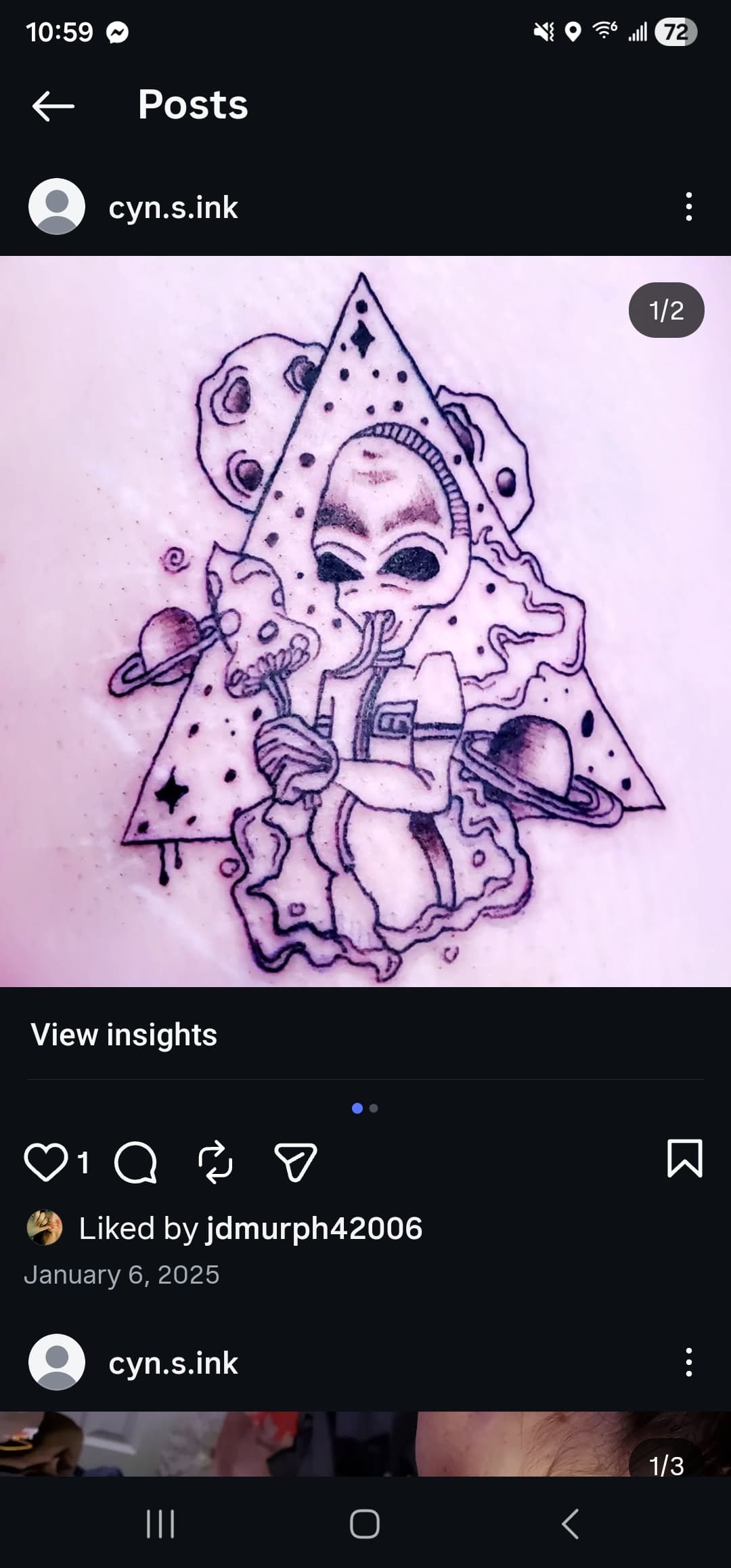 Tattoo work by cynthia sonnip