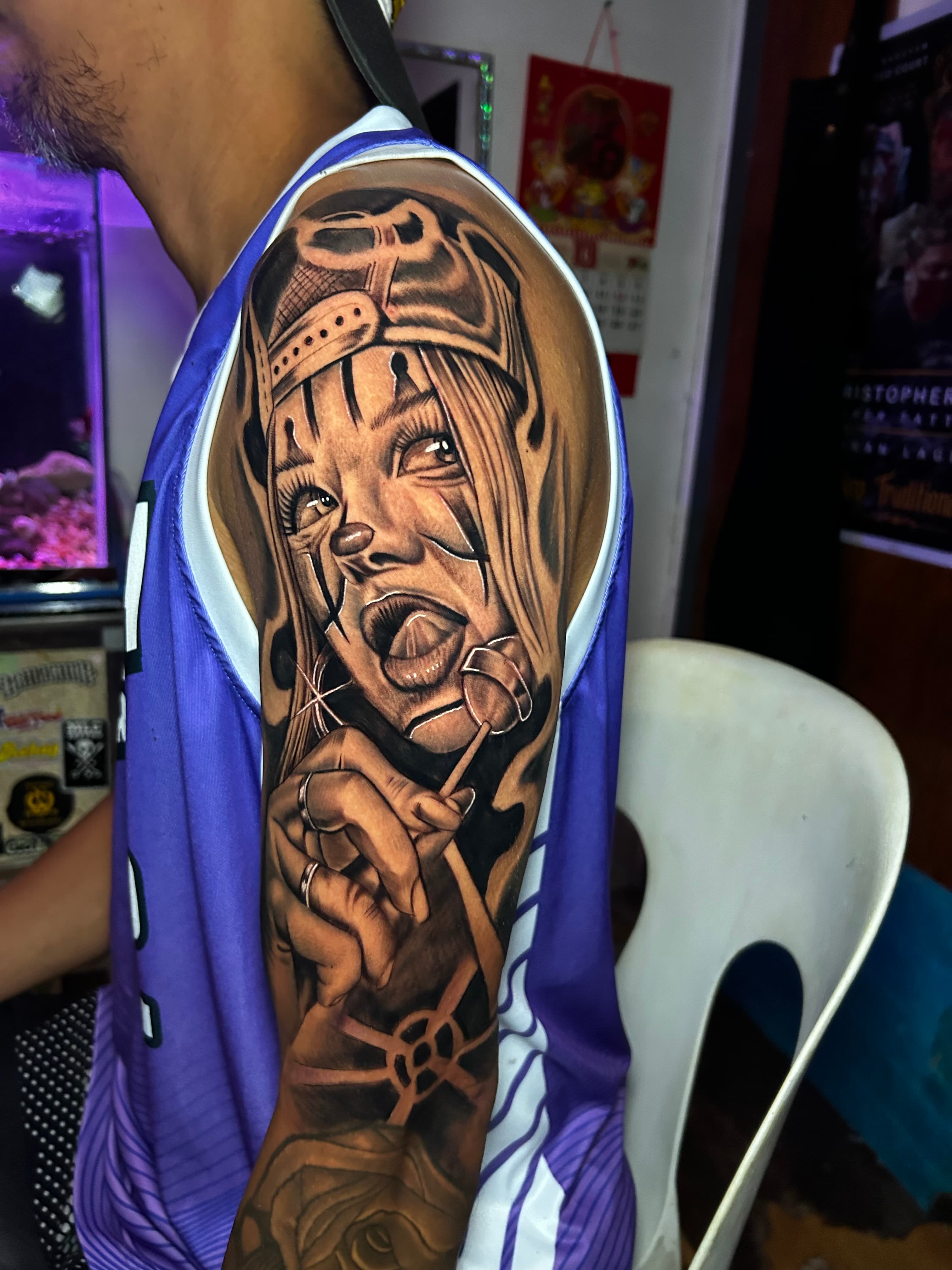 Tattoo work by Christopher Reña