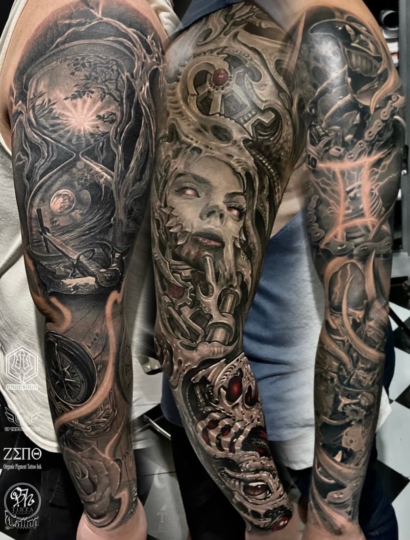 Tattoo work by Bolt H