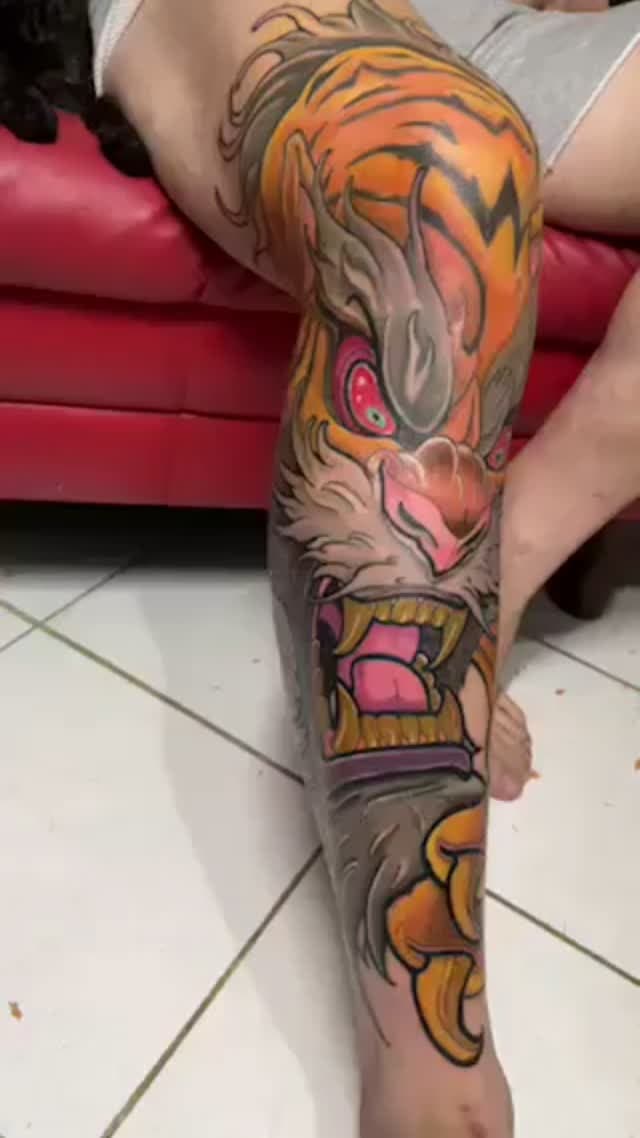 Tattoo work by Wallen D