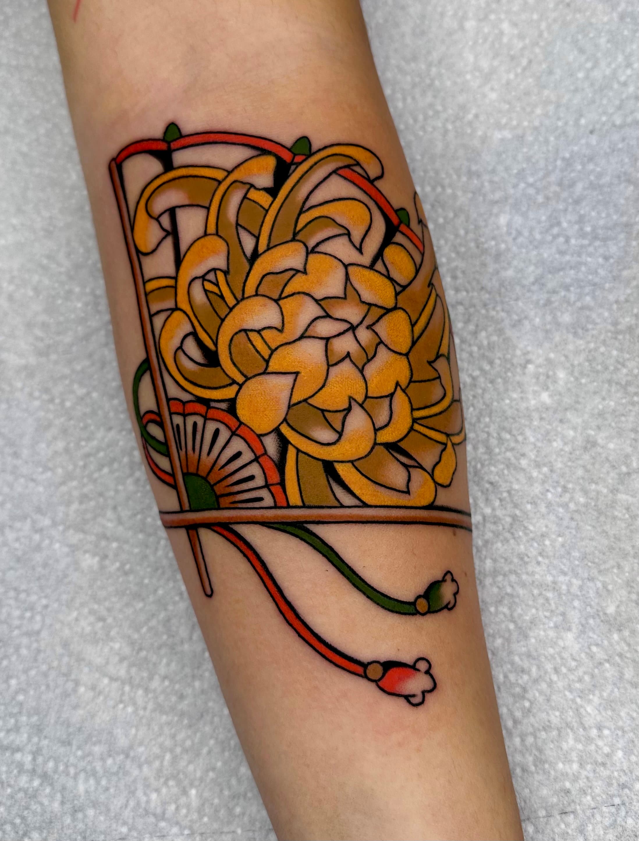 Tattoo work by Angi Goki