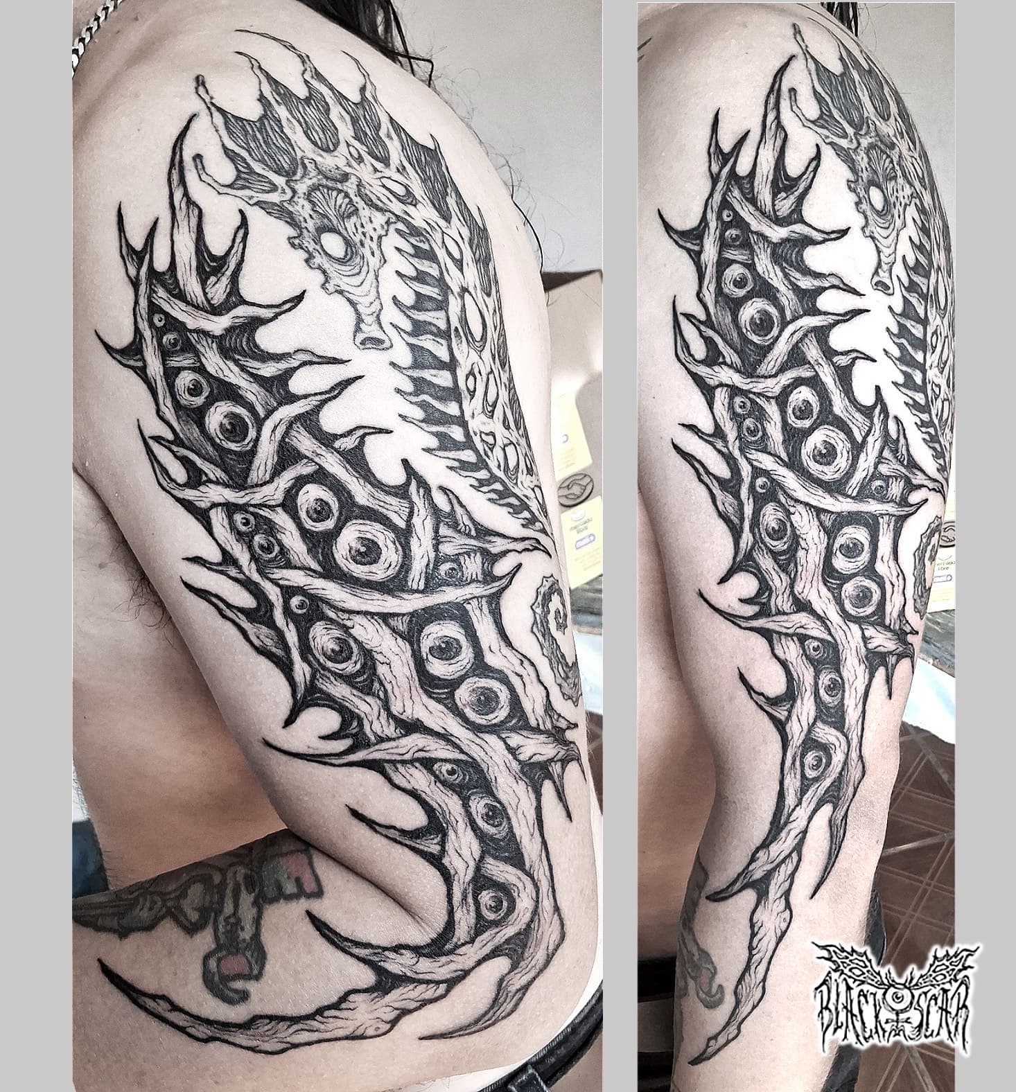 Tattoo work by Black Scar Tattoo