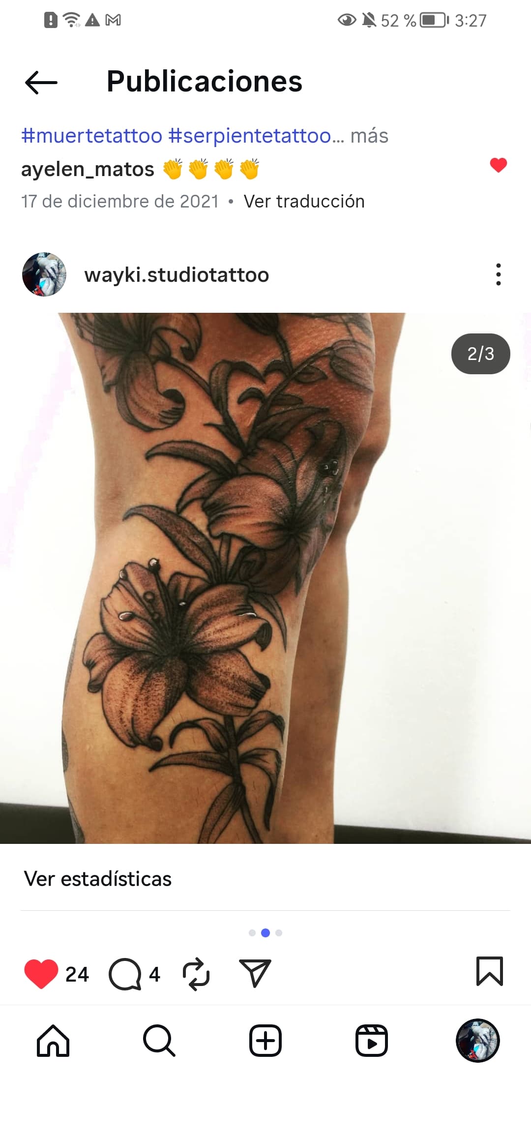 Tattoo work by Carlos M