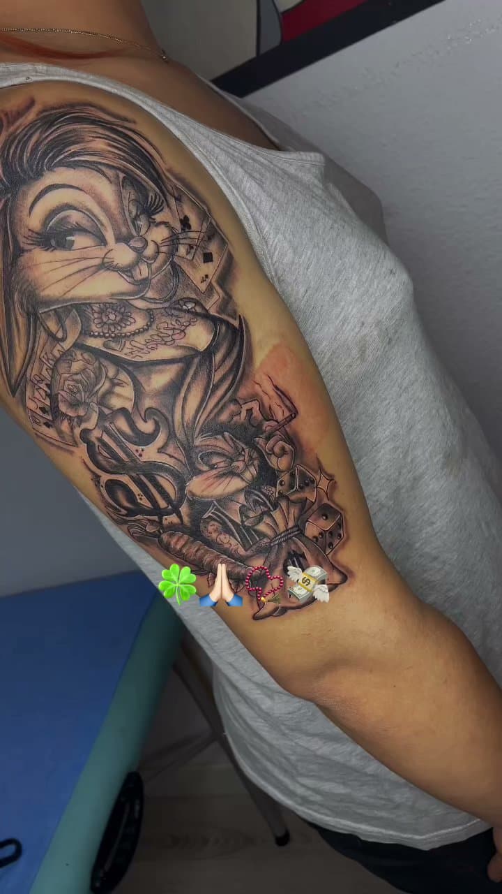 Tattoo work by Anderley G